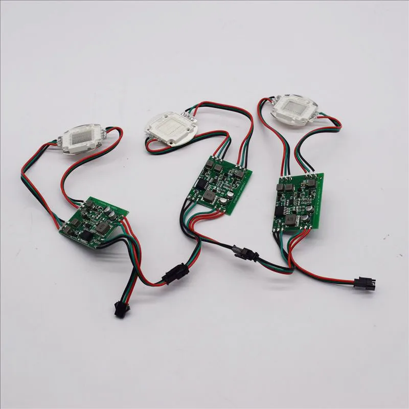 1X direccionable WS2811 30W LED módulo de píxeles luz DC12V RGB programa LED de alta potencia