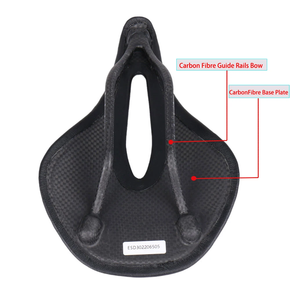 Sillín de carbono súper ligero de 96g, sillín de bicicleta de montaña/carretera, carriles de carbono, asiento de bicicleta de 240x143/155mm
