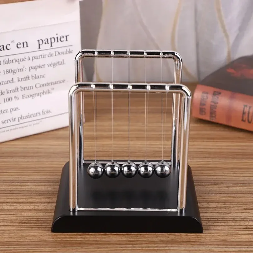 Cuna de Newton, Bolas de Acero de Equilibrio, Material Didáctico de Física, Péndulo, Juguetes de Escritorio, Regalos para Aliviar el Estrés, Decoración del Hogar