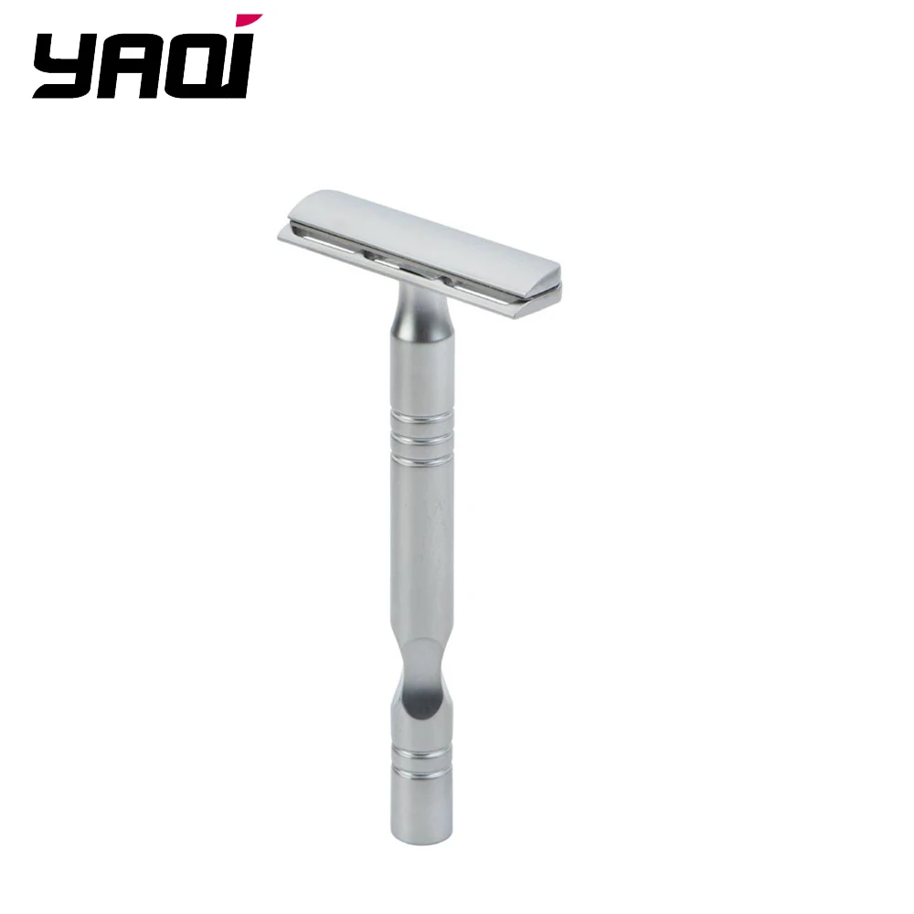 YAQI Color cromado mate AC Blade Excalibur Afeitadora de seguridad de afeitado para hombres de un solo filo