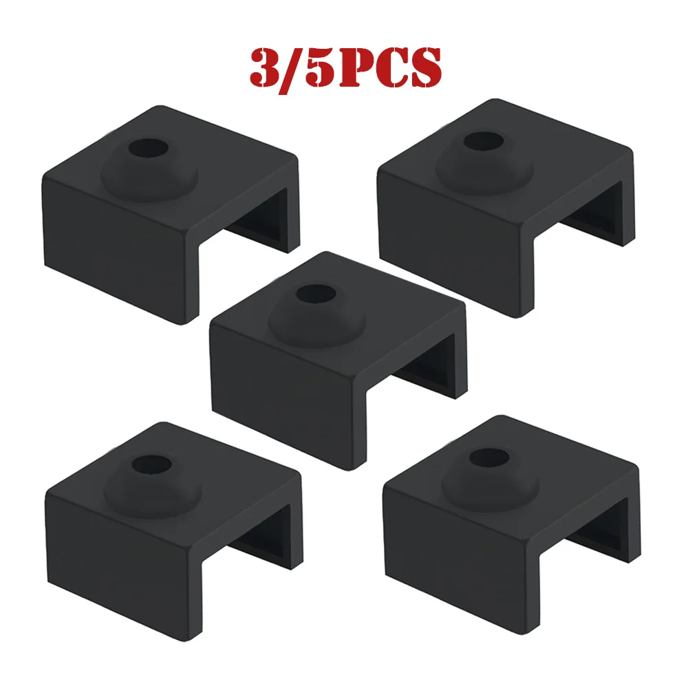 Calcetín de silicona para impresora compatible con MK7 MK8 MK10, cubierta de bloque calentador extrusora Hotend de aluminio con cabezal en J para CR-10 Ender3