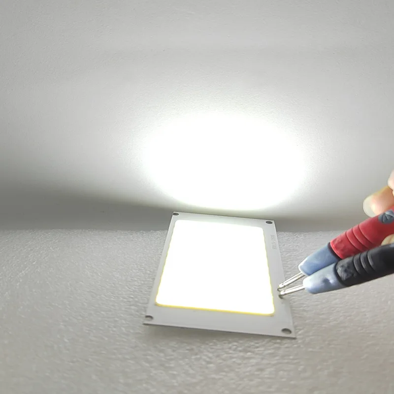 94*47mm Ultra brillante 50W DC 3V 3,7 V COB fuente de luz LED Chip a bordo blanco frío para lámparas de trabajo DIY