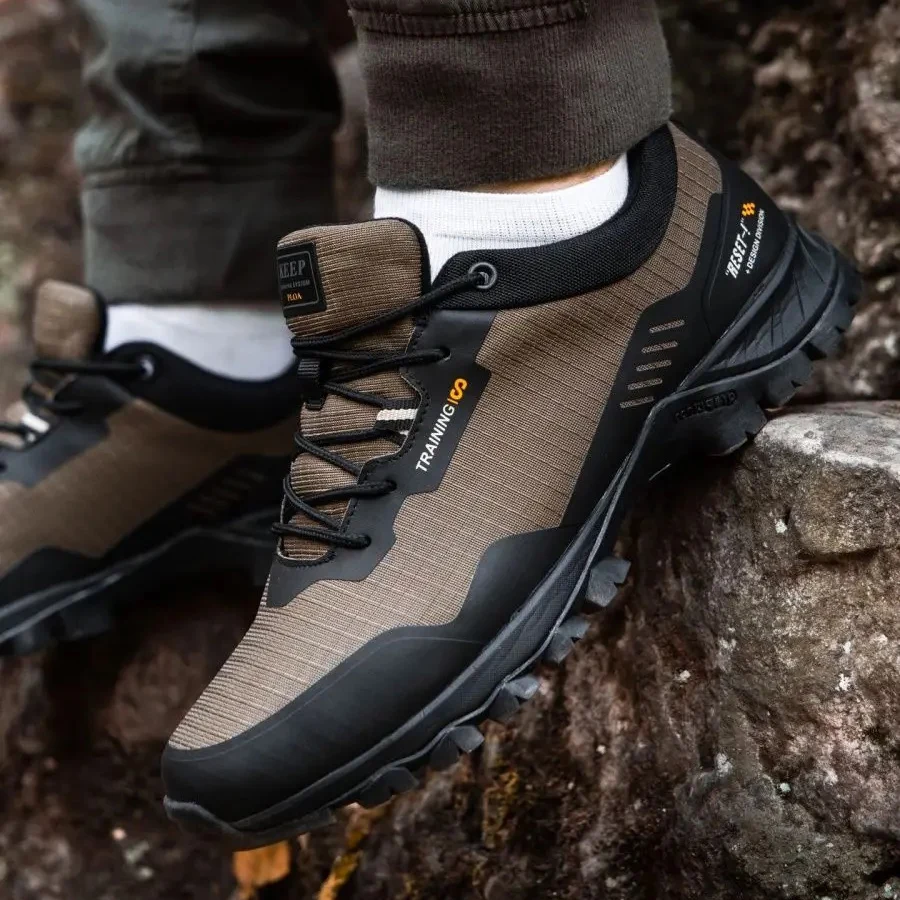 Baasploa-Zapatillas antideslizantes para hombre, zapatos de senderismo resistentes al desgaste, para exteriores, impermeables, ligeras, 2023