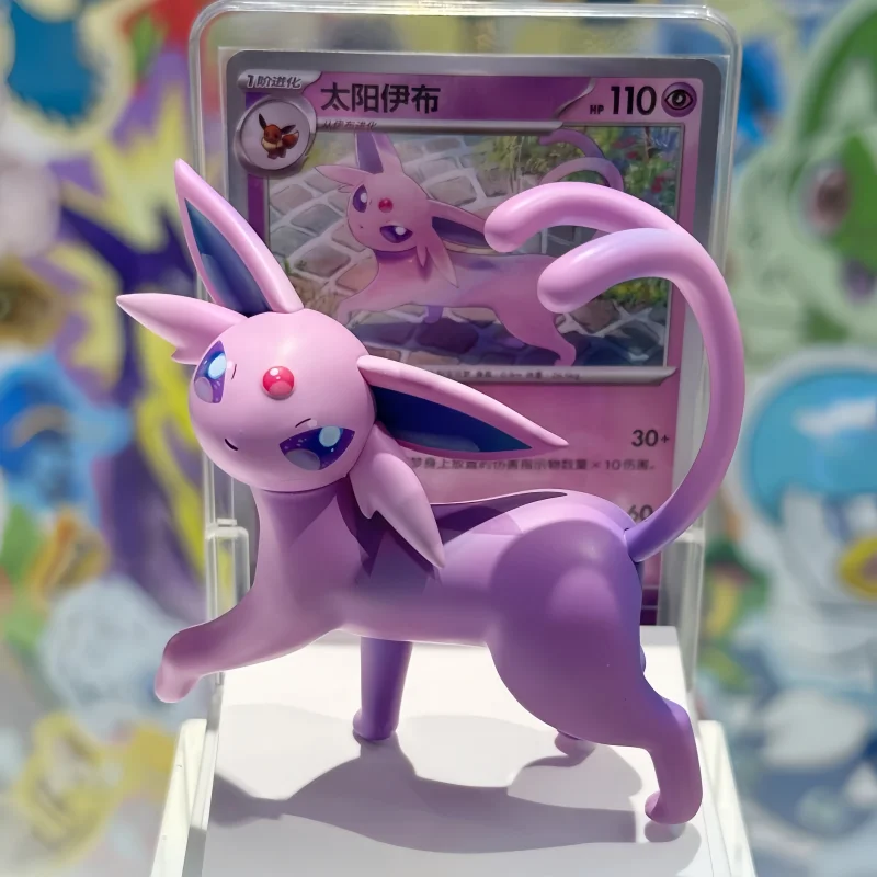 Nueva Colección de Figuras Ilustradas Originales PKM PTCG Vol.3 Serie Eevee, Set de Figuras Coleccionables, Juguetes Sorpresa, Modelo Coleccionable