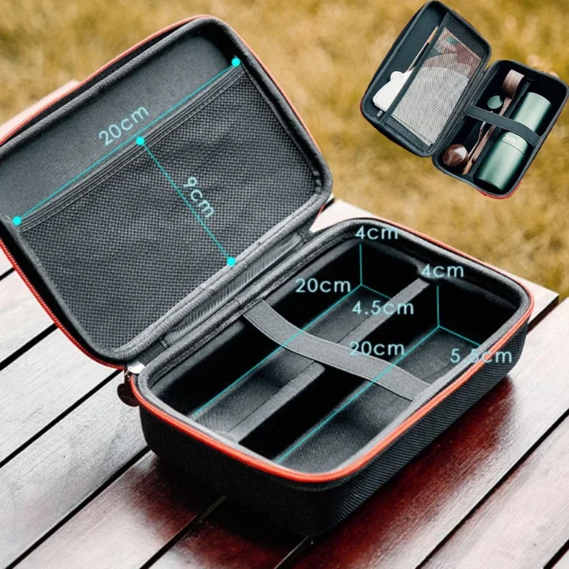 Bolsa de almacenamiento portátil para molinillo de granos, estuche protector para molinillo de café, bolsa portátil para llevar, bolsa de almacenamiento de utensilios de café