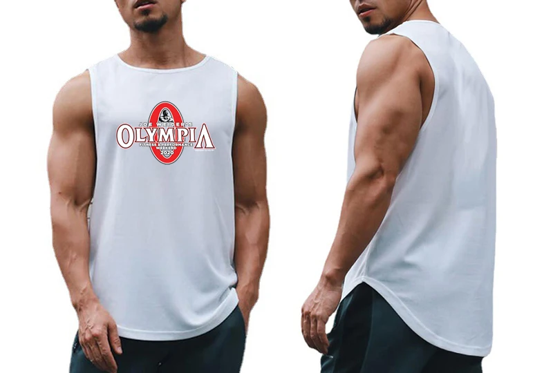 Camisetas sin mangas para culturismo y gimnasio para hombre, ropa deportiva de verano, camisetas sin mangas holgadas de secado rápido de malla, chaleco para correr muscular
