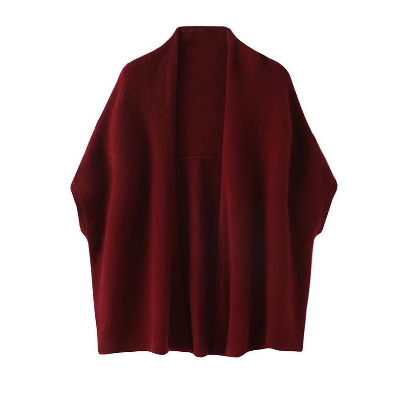 Chal de mujer 100% de lana para fiesta de invierno, bufandas largas y cálidas de Cachemira, Hijab, chal liso para mujer, cárdigan para mujer adulta