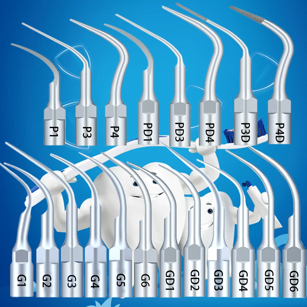 Puntas de escalador ultrasónico Dental, 5 uds., aptas para EMS Woodpecker DTE Satelec NSK, equipo quirúrgico endodóntico para escalar