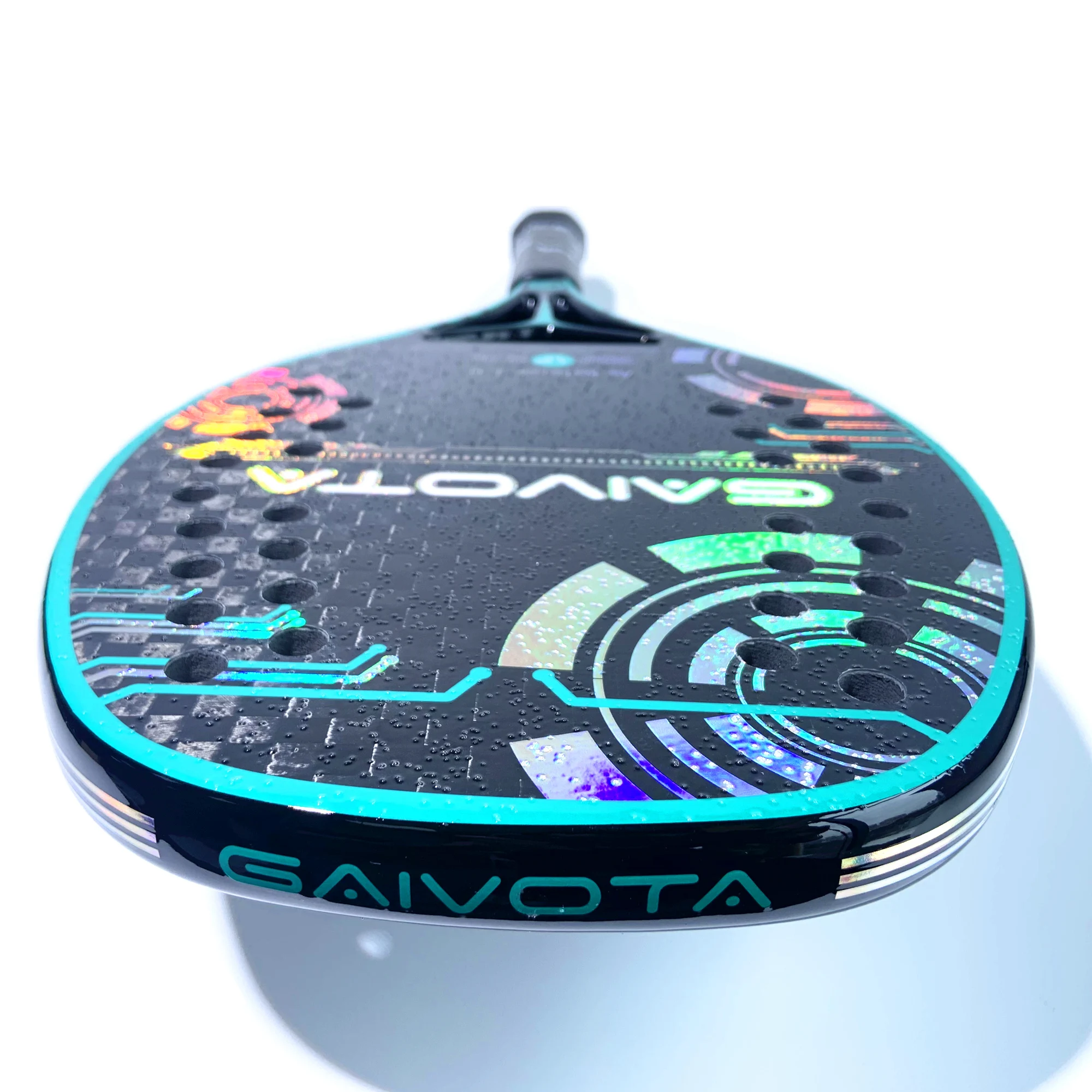 Raqueta de Tenis Playa GAIVOTA 12K Superficie Rugosa + Mochila