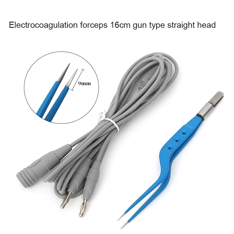 Pinzas de coagulación bipolares, pinzas de electrocoagulación, tipo de inserción de alambre, alta temperatura y alta presión