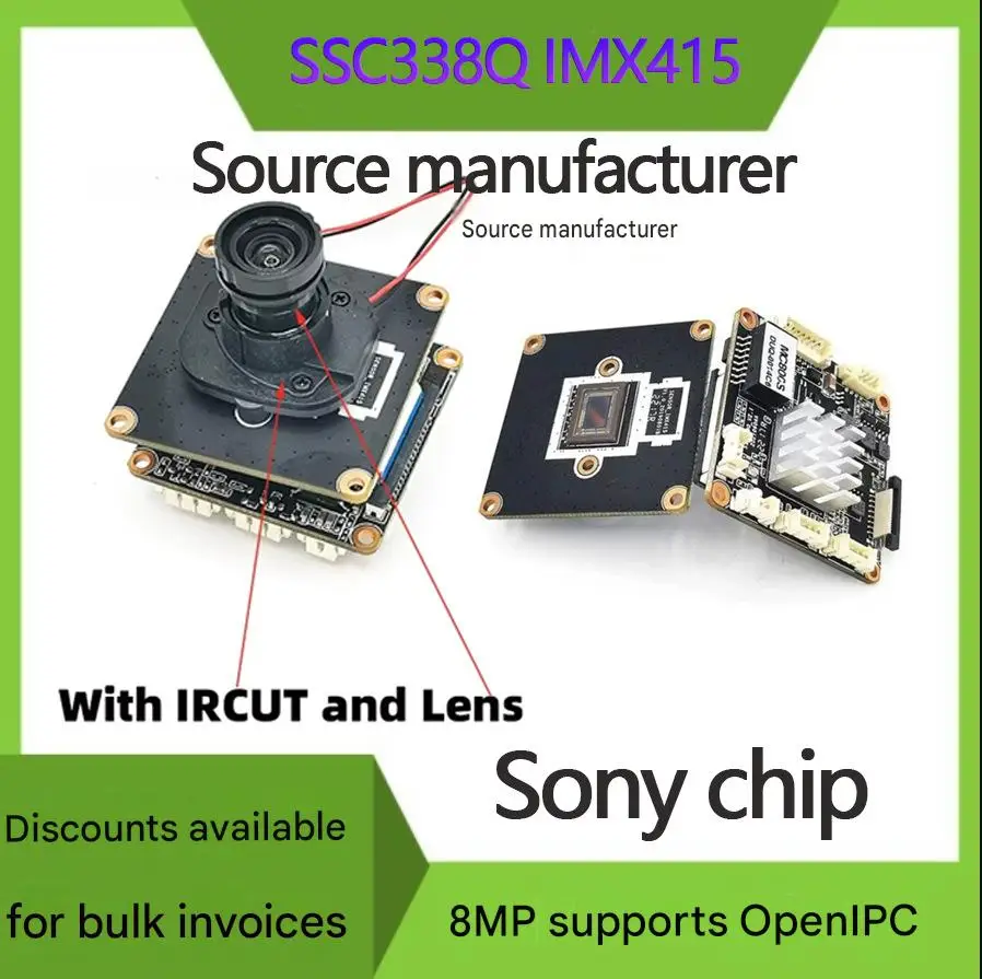 Módulo SSC338Q IMX415 de 8MP, Módulo IP FPV MC800S OpenIPC RTSP con Lente de 2.8mm