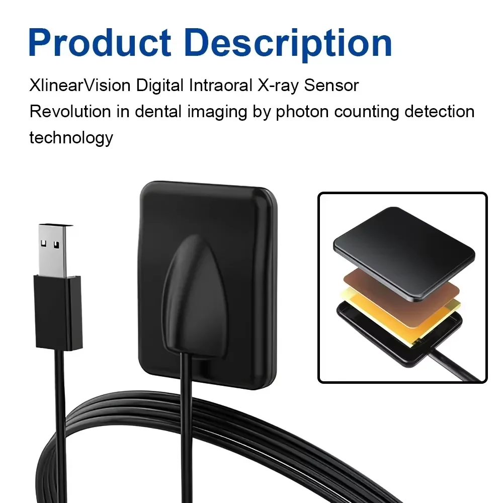 JUMTOP-Sensor Dental de rayos X Digital, sistema de imagen intraoral de radiografía, transmisión rápida, tamaño pequeño/grande