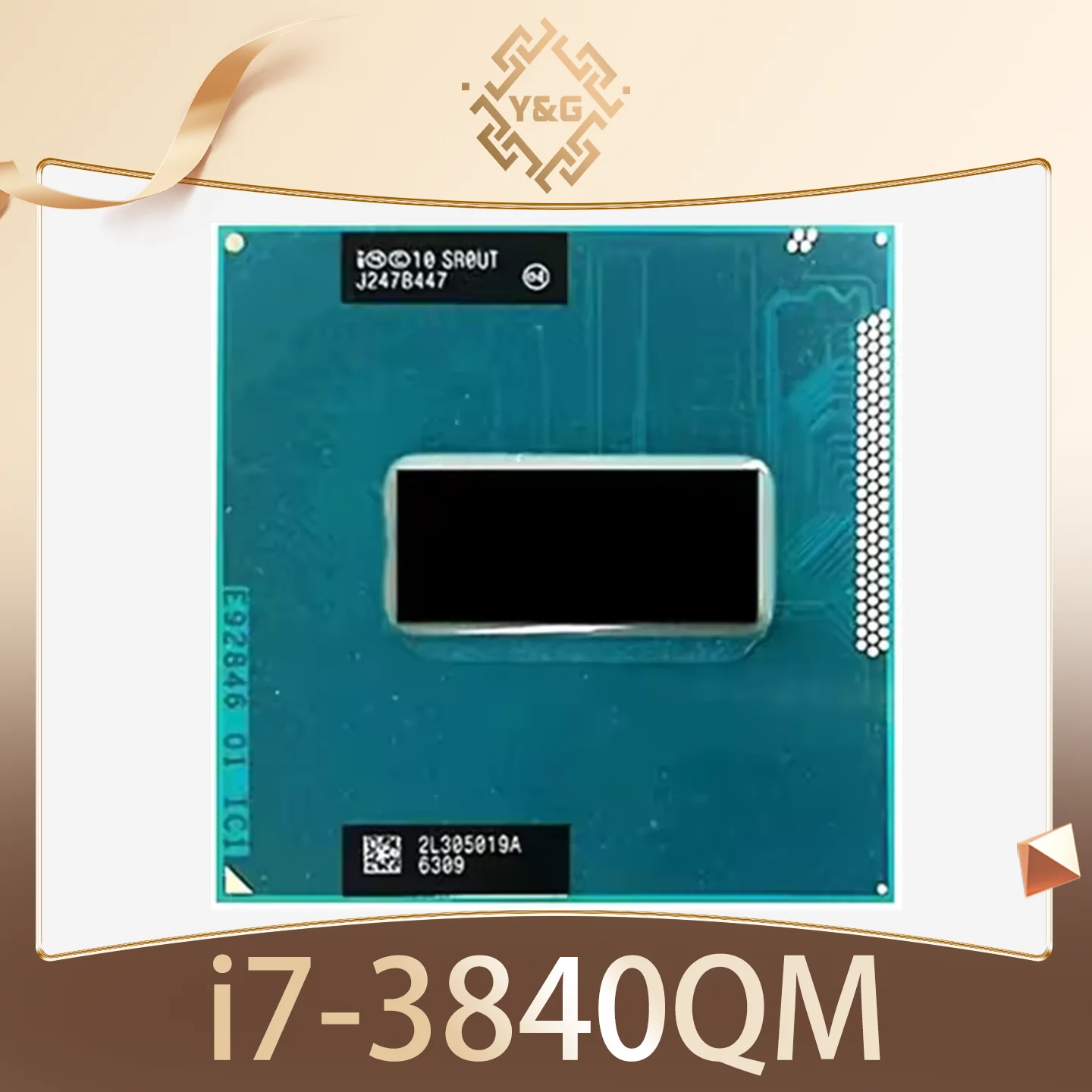 Core i7-3840QM SR0UT i7 3840QM 2,8 GHz CPU de ocho hilos de cuatro núcleos usada 8M 45W Socket G2 / rPGA988B