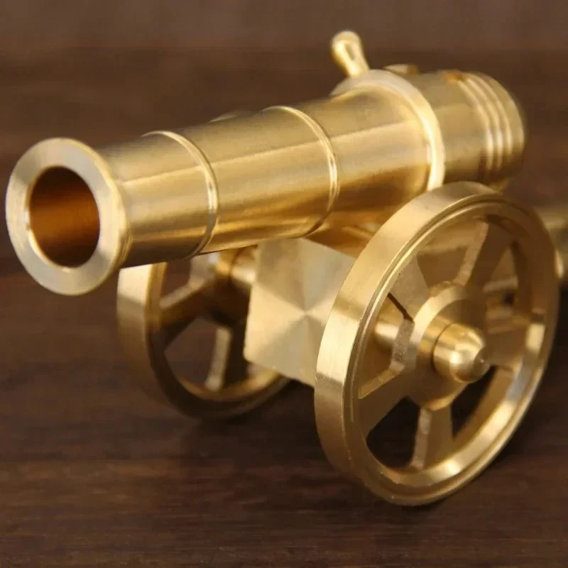 Mini cañón de Metal, cañón militar, modelo pequeño de adorno, Arsenal de la guerra Civil, Culverin de cobre para obra de arte de brazos en miniatura de Napoleón