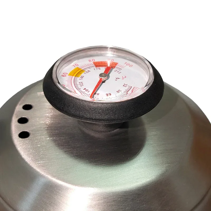 Tetera de café de acero inoxidable de 1L/1,2 L, tetera de goteo con termómetro para cafetería de oficina en casa
