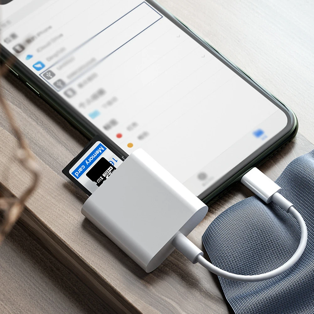 Lector de tarjetas OTG tipo C 2 en 1, unidad Flash USB, lector de tarjetas SD TF para tableta iPad tipo C a tarjeta de memoria inteligente para