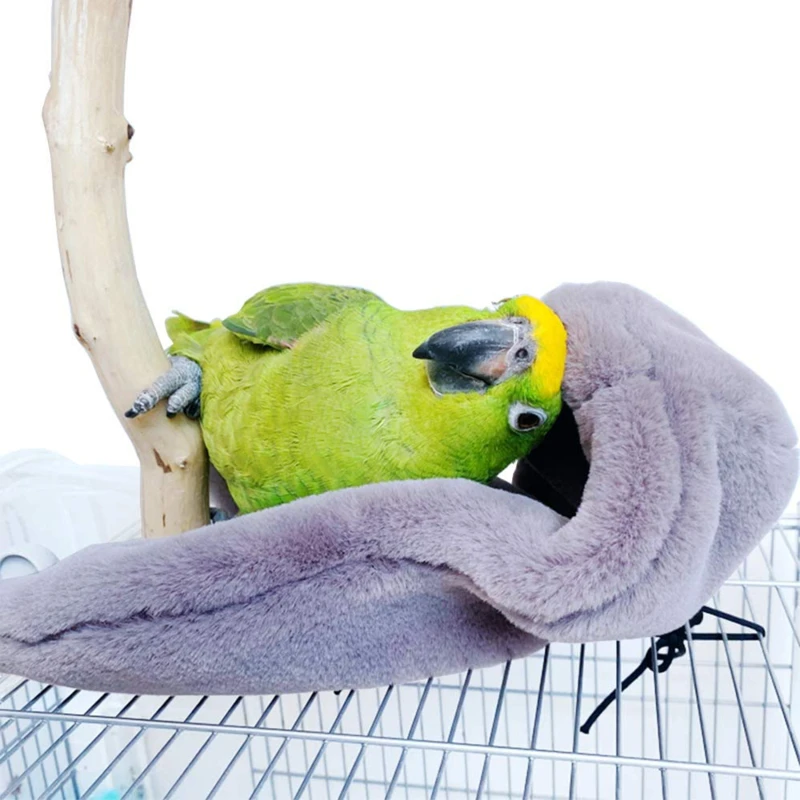 Manta cálida de invierno para pájaros, nido de esquina para loros, carpa colgante para animales pequeños, decoración de jaula para periquitos, cacatúas