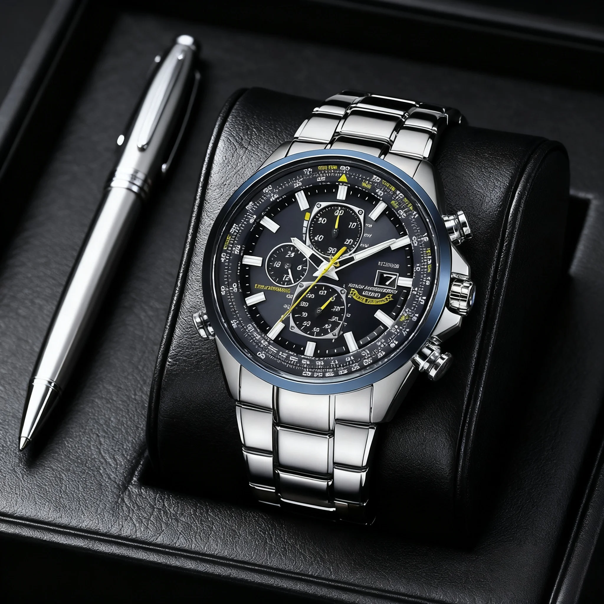 Reloj de Cuarzo para Hombre de Alta Calidad, Lujoso, Luminoso, Multifunción, Cronógrafo, Automático, de Acero Inoxidable, Regalos para el Día del Padre