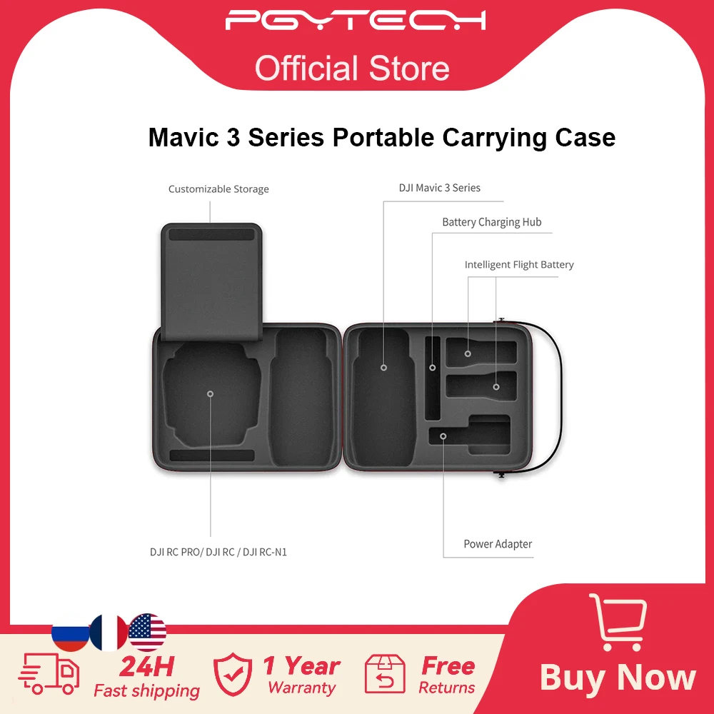 PGYTECH-estuche de transporte para Dron, accesorio de almacenamiento portátil para Dji Mavic 3 Series