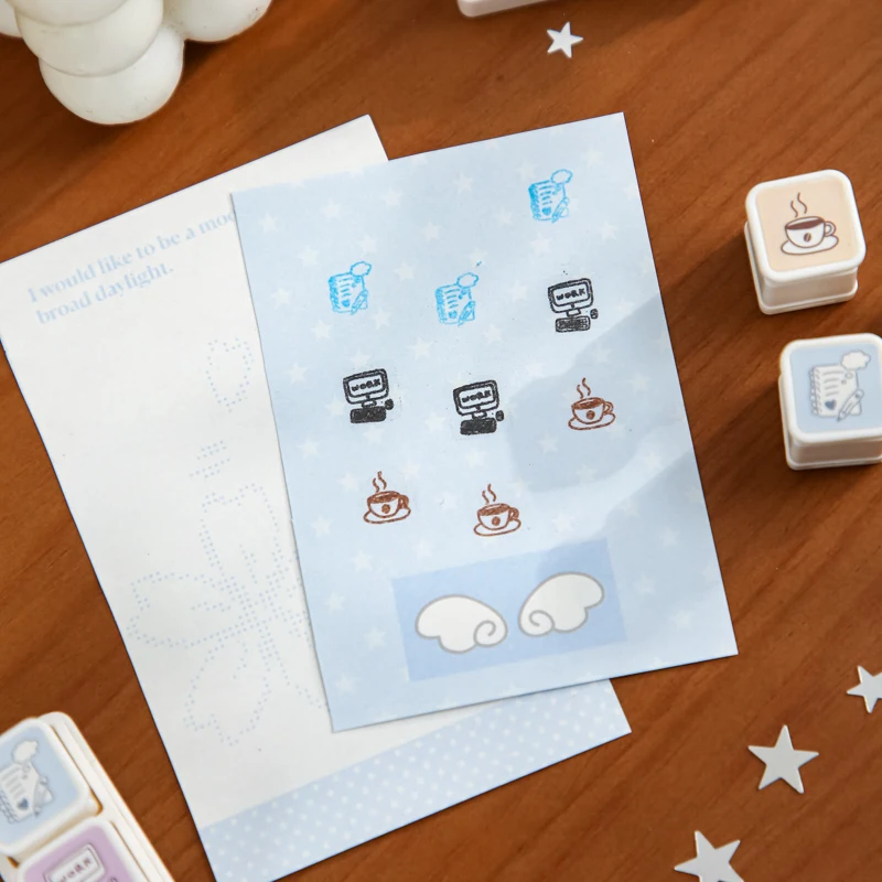 Juego de 3 Piezas de Adornos Decorativos con Diseño de Foca Kawaii para el Tiempo Libre, Material para Scrapbooking, Estética, Suministros para Diario