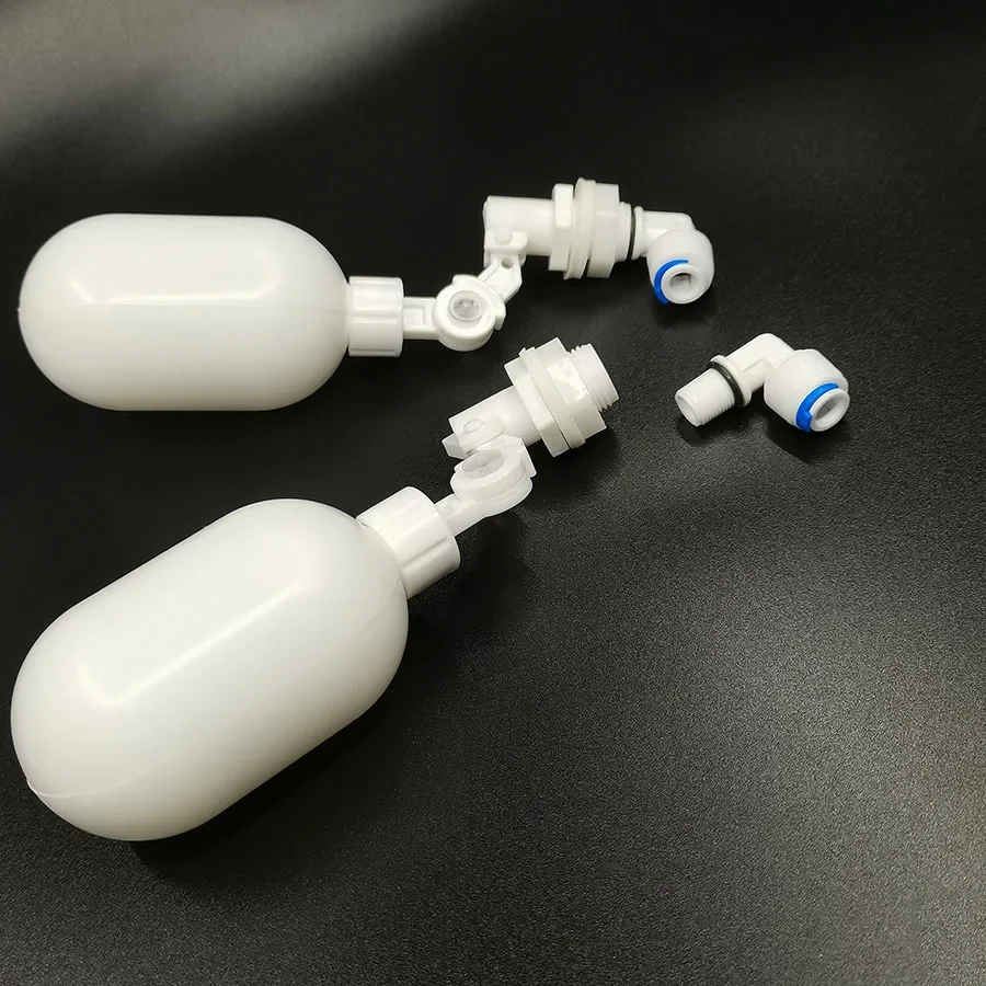 Mini válvula de flotador de 1/4 "y 3/8", dispensador de Tanque De Agua de peces para acuario, válvula de bola flotante, Control de nivel de tanque de agua, sistema de ósmosis inversa