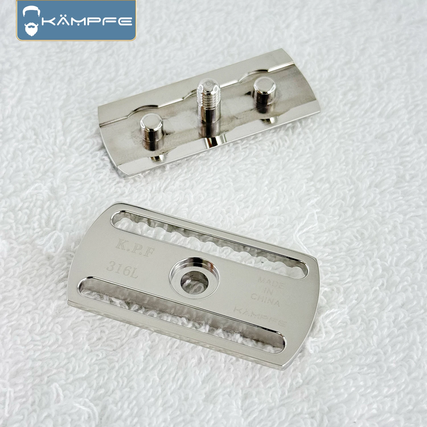 KAMPFE Cabezal de afeitadora de seguridad para hombre TC4 Titanio CNC Fresado de precisión Regalo para novio