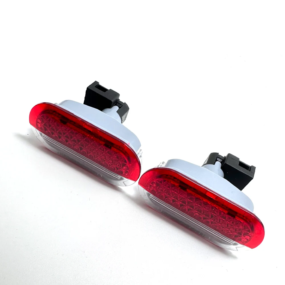 1 Juego de lámpara de alarma de puerta, luz roja con portalámparas compatible con Beetle Golf Jetta POLO 6Q0 947 411 6Q 0947411 A 1J0 947 411 E