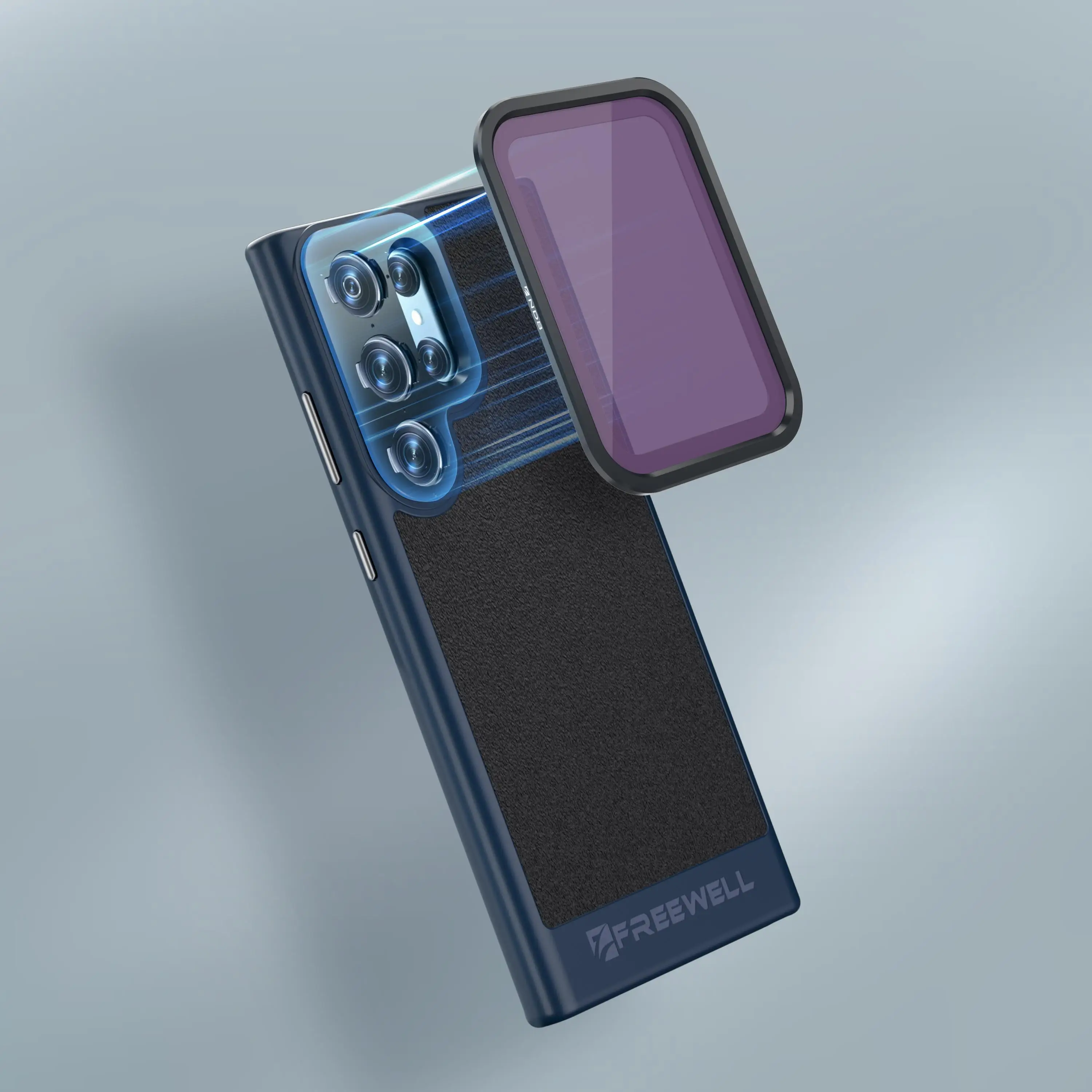 Freewell Basic Kit Funda para teléfono con montura F y paquete de 4 filtros ND compatibles con Samsung Galaxy S23/S24 Ultra