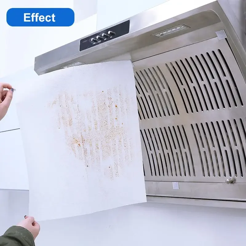 Papel de filtro de aceite de cocina de 46cm x 5M, papel absorbente no tejido, filtros de algodón antiaceite, Extractor de campana, filtro de protección del ventilador