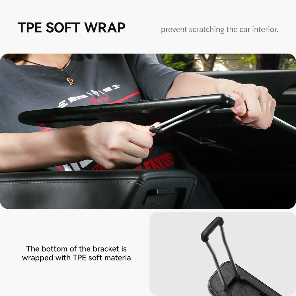 Mesa de escritorio YZ para Tesla Model 3/Y/YL Highland Juniper 2021-2026, bandeja para volante de coche, mesa para ordenador portátil, mesa para comida, mesa de oficina portátil