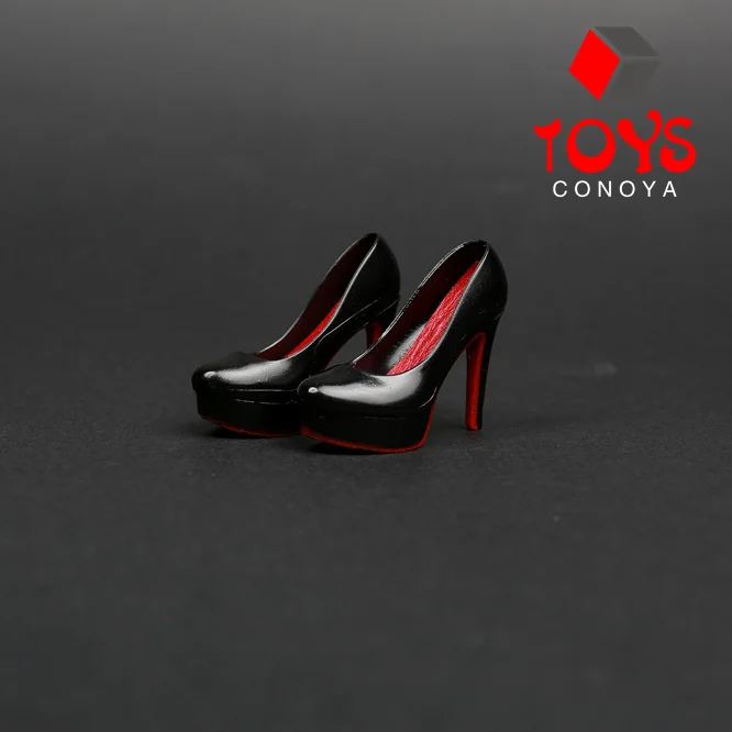 Zapatos de tacón alto para chica a la moda, modelo de zapatos de corte de aguja de simulación para muñeca corporal de 12 "Phicen Tbleague, 1/6