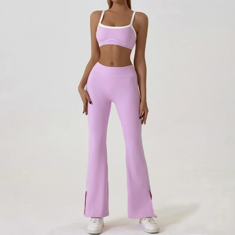 Cloud Hide-traje de Yoga para mujer, conjunto de gimnasio y Fitness, chándal deportivo SEXY de dos piezas, trajes de entrenamiento para Pilates, ropa para correr