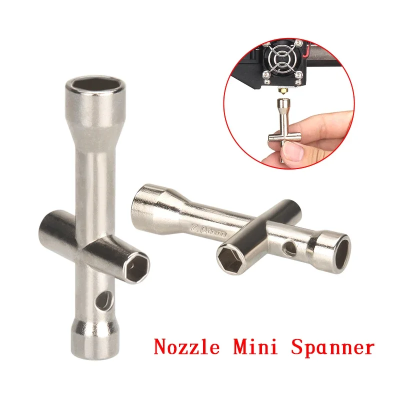 13 Uds 13 en 1 llave + Mini toma cruzada + cepillo de boquilla + agujas de limpieza para herramientas de piezas de impresora 3D Ender 3 E3D / MK8