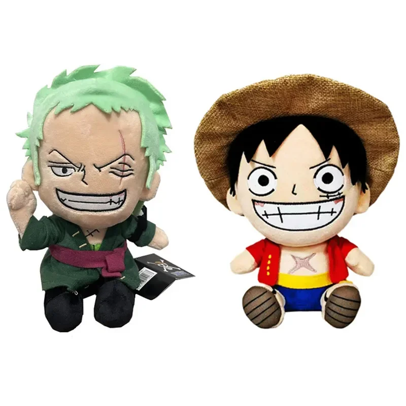 Figura de Anime de una pieza de 25cm, Zoro Luffy Chopper, juguetes de peluche, muñecos de peluche de dibujos animados, colgante, regalos de navidad para niños