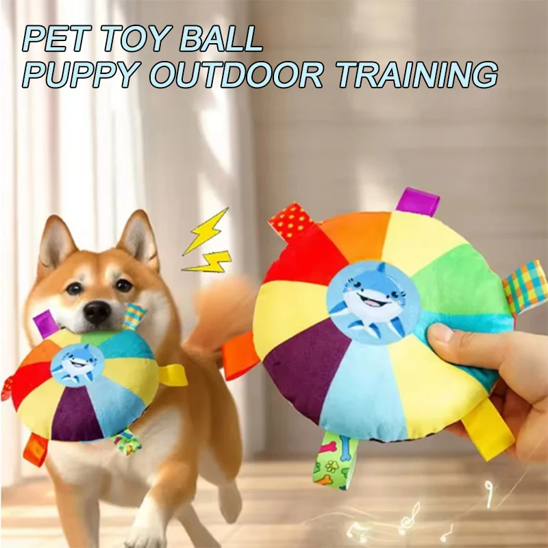 Juguetes Interactivos con Pelota G1 con Asas para Agarrar, Pelotas Masticables para Perros, Accesorios para Mascotas, Entrenamiento al Aire Libre para Cachorros, Balón de Fútbol, Suministros para Mascotas, 16 cm