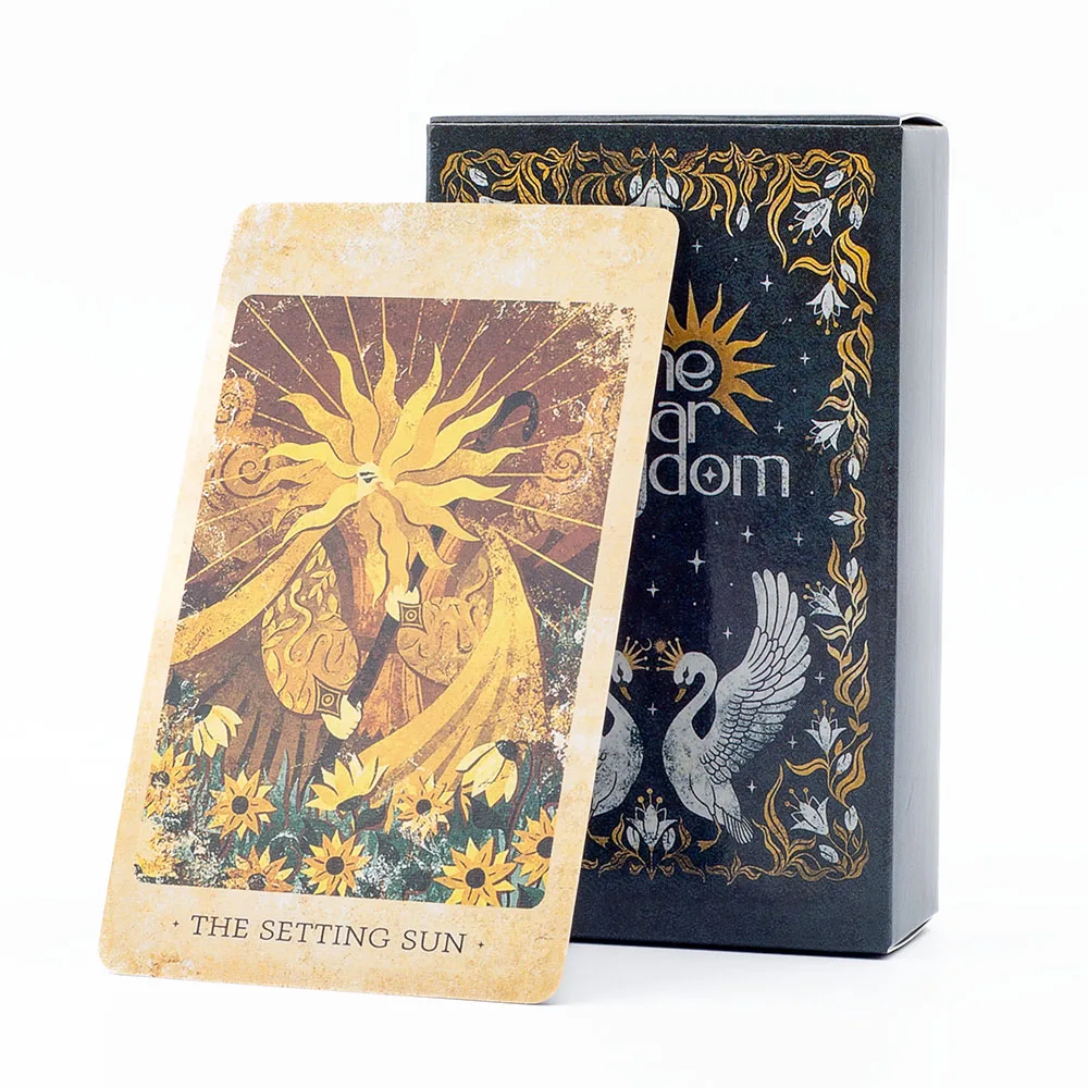 Baraja de Tarot The Solar Kingdom, juego de 78 cartas de oráculo para acera y adivinación cósmica, edición de versiones en inglés, juego de mesa