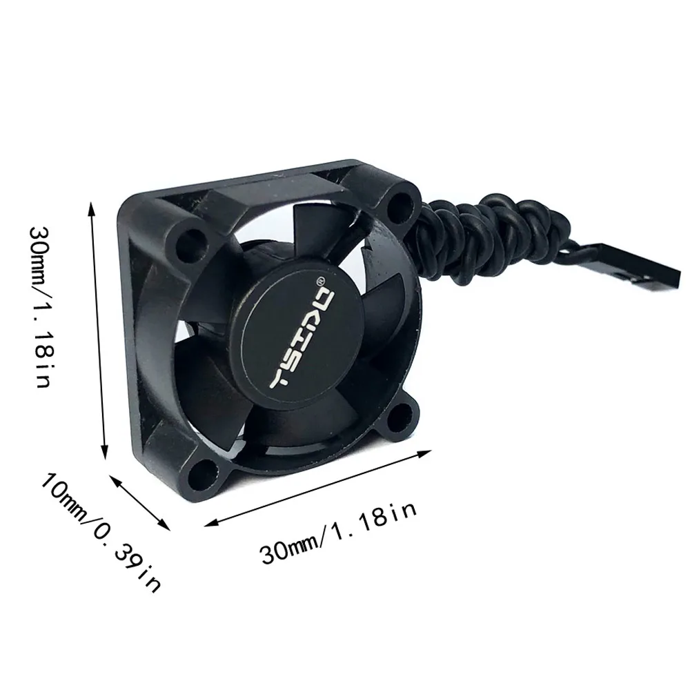 2 uds YSIDO 3010 3510 4010 4510 5010 RC Motor de coche ESC ventilador de refrigeración para coche RC 1/8 1/10 1/12 escala RC coche 540 550 Motor sin escobillas