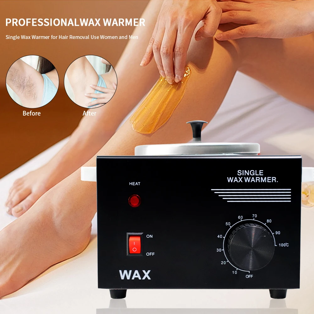 Calentador de cera eléctrico para depilación, máquina de olla, terapia de cera de parafina para manos y pies, herramienta de belleza depilatoria, temperatura ajustable