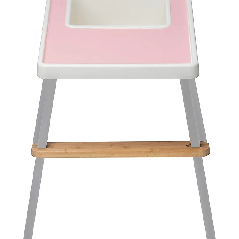 Reposapiés para silla alta de bebé, asiento infantil de madera de bambú Natural, reposapiés antideslizante, accesorios para trona estable, cosas para niños y bebés