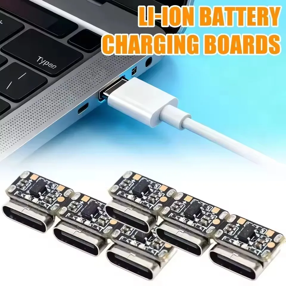 1-20 Piezas Mini Placa Cargadora de Batería de Litio Tipo-C 3.7V 4.2V 18650 Módulo de Protección de Carga con Corriente y Voltaje Constantes