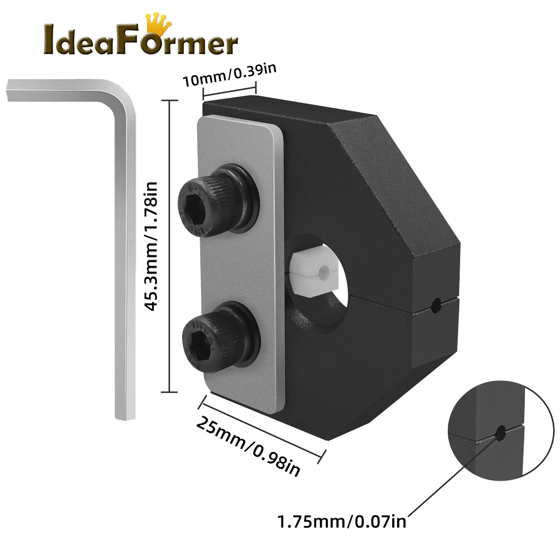 Accesorios para impresora 3D, conector de filamento de 1.75MM, herramienta de unión, empalmador de filamento, soldador de filamento para todo tipo de PLA/ABS/PETG
