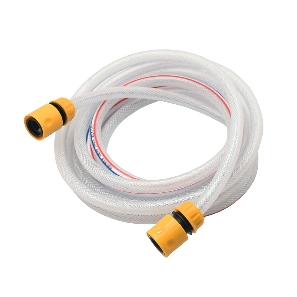 Manguera de riego para jardín, Conector de tubo de Pvc para lavado de coches, herramientas de riego de flores, 5m-20m, 1/2, 5/8, 3/4, 1 ", 1/2