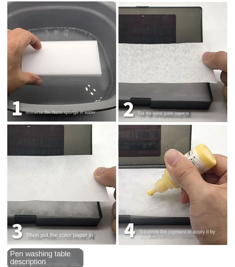 Juego de pintura a base de agua, paleta húmeda de pintura a mano, herramienta para colorear, caja hidratante tonificadora de pigmentos para herramientas, Hobby DIY