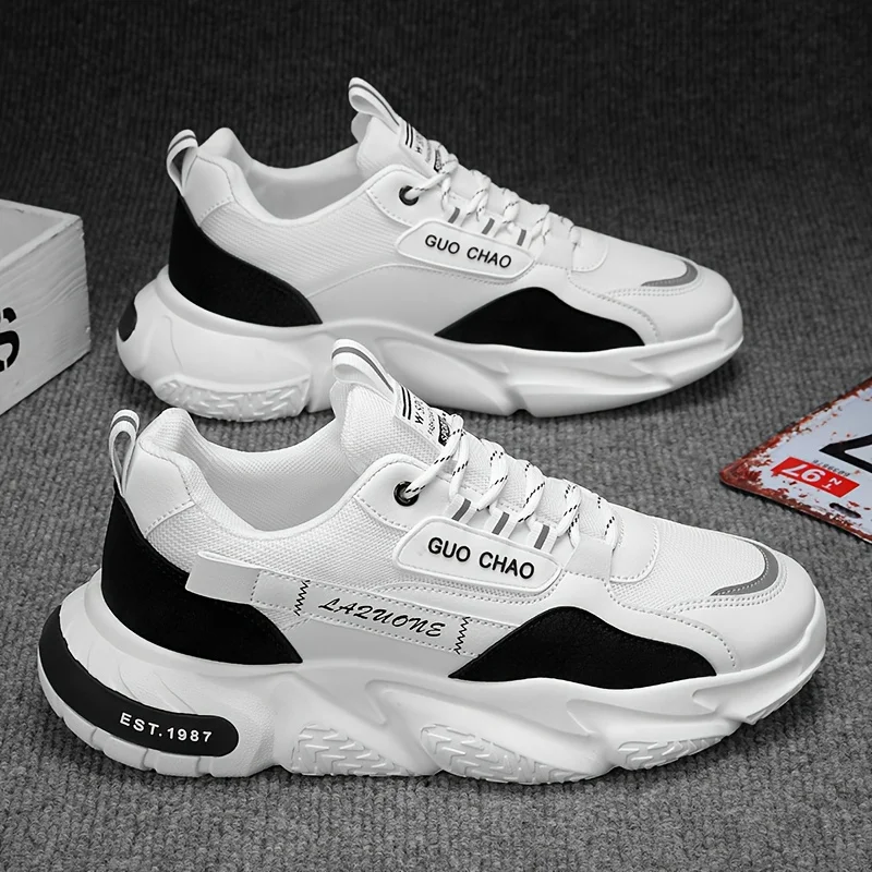 Zapatillas Deportivas Casuales Retro para Hombre: Cómodas y Antideslizantes con Cordones y Estilo Slip-On para Actividades al Aire Libre - Ideales para Primavera/Verano