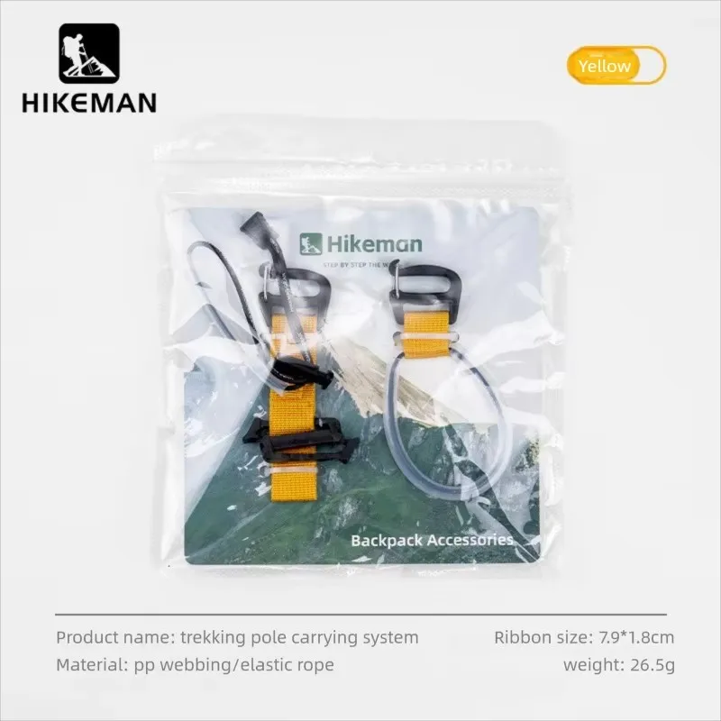Correa de Fijación para Bastón de Senderismo, Accesorio para Mochila, Bucle Elástico Fácil de Instalar, Sin Desmontaje, Soporte para Bastón de Trekking para Camping al Aire Libre