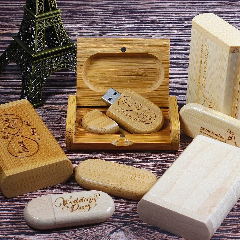 Memorias USB 3.0 de Madera, Lote de 10 Unidades, Logotipo Gratuito, 128GB, 64GB, 32GB, Pendrive de Bambú, Regalo Empresarial Creativo