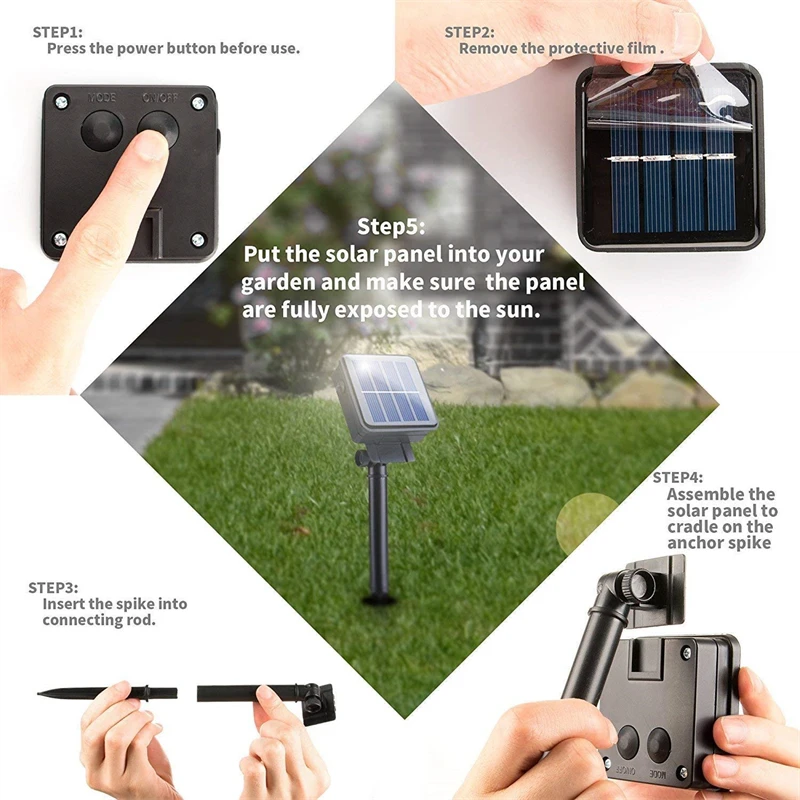 Luz LED Solar de 7m/12m/22m/32m para exteriores, guirnalda de luces de hadas para jardín, lámpara Led centelleante impermeable para Navidad, Patio, fiesta de árbol