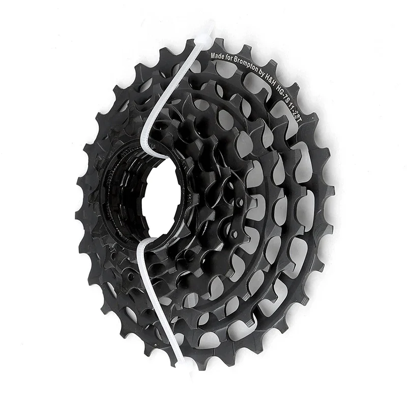 H & H-Cassette para bicicleta plegable Brompton, rueda libre, Material de acero, 7 velocidades, 11-28T, 137g.11-32T,181g
