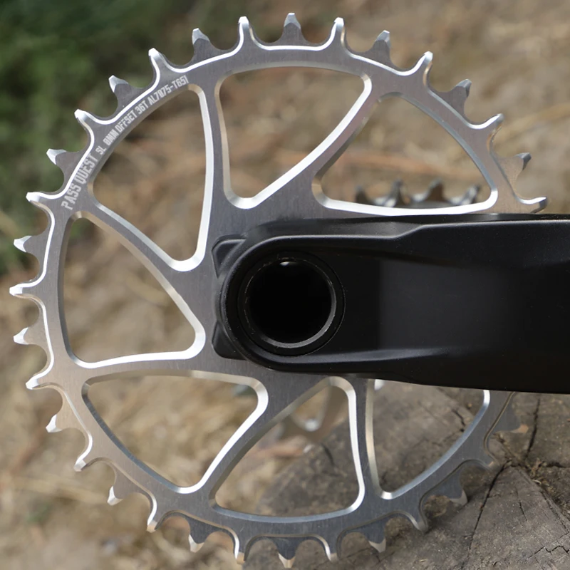 Platos y bielas redondos ovalados de 0mm para SRAM Gx xx1 Eagle GXP PASS QUEST, plato redondo de montaña estrecho ancho 28T 30T 32T 34T 36T 38T