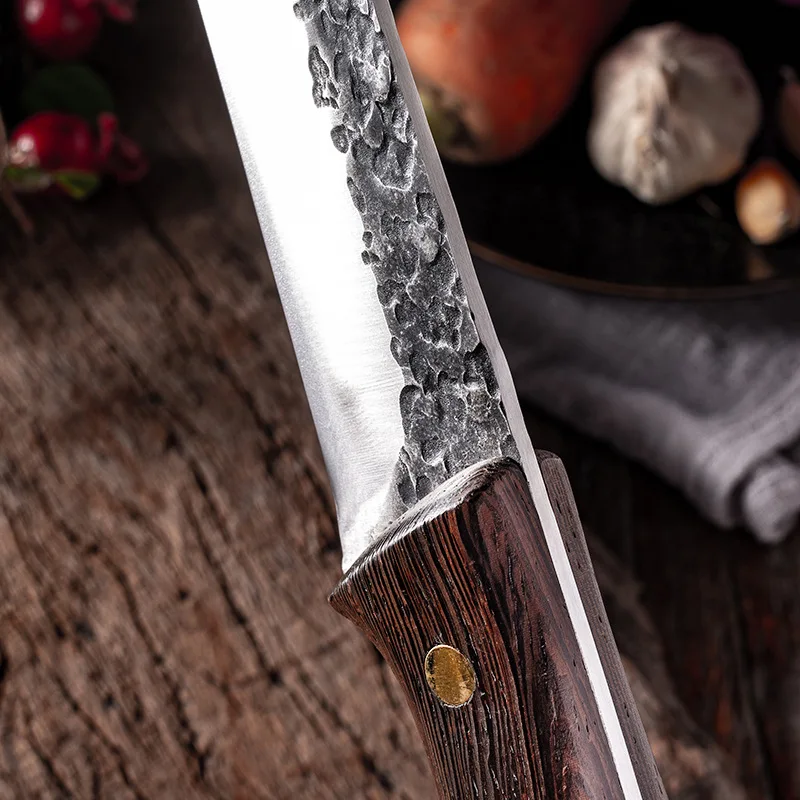 Juego de cuchillos para deshuesar forjados, cuchillo de Chef forjado hecho a mano, cuchillos de cocina profesionales, cuchillo de carnicero para abotar carne, herramientas de cocina